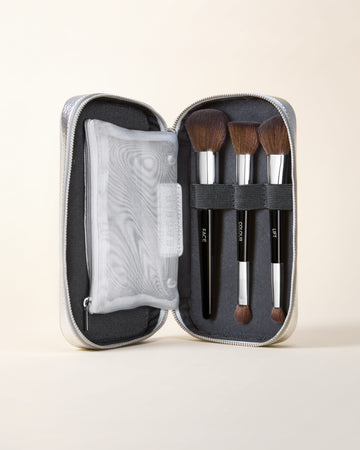 ALL I NEED — BRUSH SET & CLUTCH BAG (LIMITED EDITION SILVER)